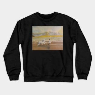 Fairytale oil painting by Tabitha Kremesec Crewneck Sweatshirt